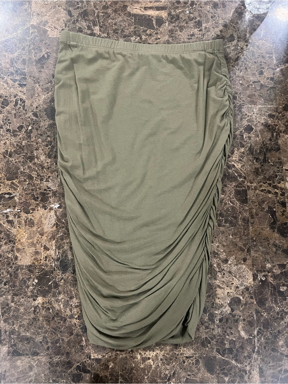 Vince Camuto Olive Ruched Pencil Skirt - Women